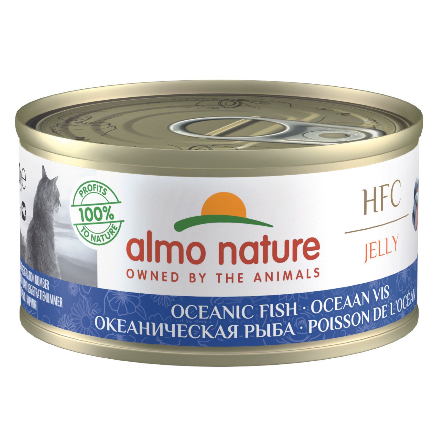 ALMO NATURE HFC JELLY LATA para Gatos 70g Pescado Oceánico