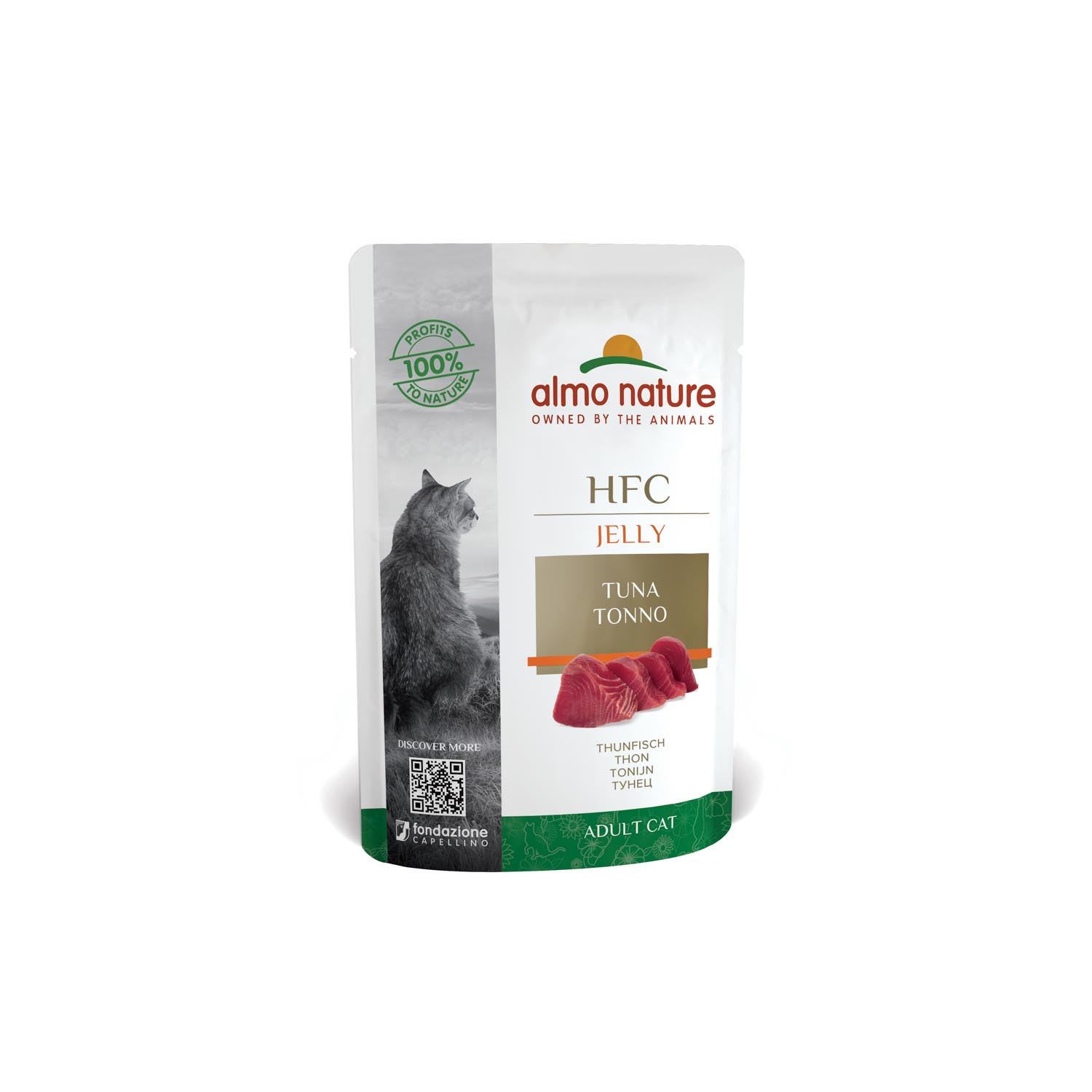 ALMO NATURE HFC JELLY POUCH para Gatos 55g Atún