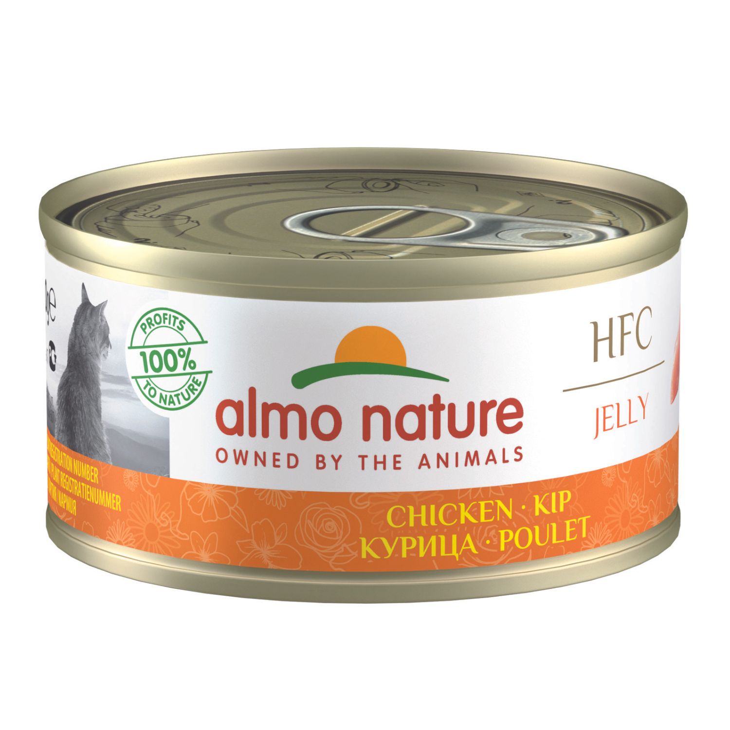 ALMO NATURE HFC JELLY LATA para Gatos 70g Pollo