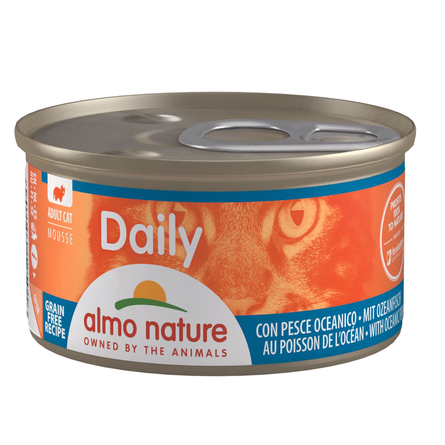 ALMO NATURE DAILY Mousse para Gatos 85g  Pescado Oceánico